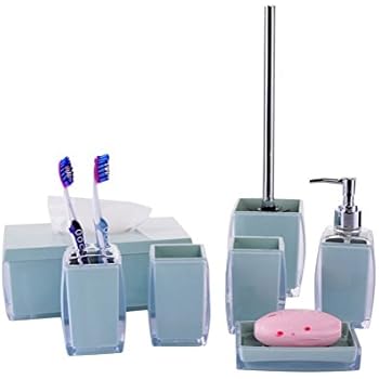 Bellabrunnen Edle WC Bad Set Badset Garnitur /7-teilig/ Seifenspender