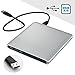 Produktbild ieGeek Externer CD/DVD-RW Brenner Ultra-Slim 14mm USB 3,0 Treiber Tragbares Laufwerk Kompatibel mit Windows OS Linux für Desktop PC Laptop MacBook