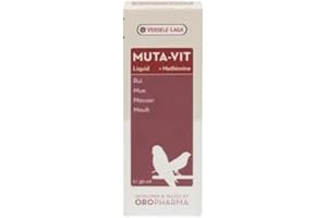VERSELE-LAGA Muta-VIT Liquid | 30 ML | Complément Alimentaire Liquide pour Oiseaux | pour Soutenir la mue | avec méthionine et cystéine | Enrichi en vitamines essentielles