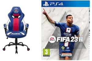 Subsonic PSG Paris Saint Germain Siège Gamer Junior/Chaise de Bureau & FIFA 23 Standard Edition PS4 | Français