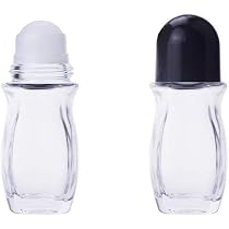 Flacons Roll-on Vide 30ml PEUTIER - Verre Transparent Avec Bille Noire - Pour Huiles Essentielles Et Parfums