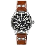 Fliegeruhr Basis Aachen 39 von Laco – Made in Germany – 39mm Ø hochwertige Automatikuhr – Einzigartige Qualität. Herausragende Verarbeitung – Wasserdicht im zeitlosem Design – seit 1925