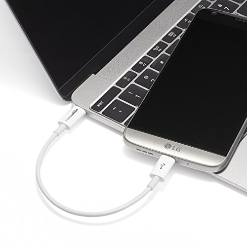 AmazonBasics – Verbindungskabel, USB Typ C auf USB Typ C, USB 2.0, 15,2 cm, Weiß - 5