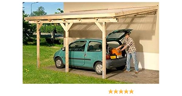 Anlehncarport Carport Eifel Iii 300x500 Cm Bausatz
