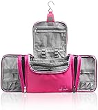 ✅ TUBEN AUSLAUFSICHER AUFSTELLEN - Ob Shampoo-Flaschen, Haarsprays oder Creme-Tuben, mit einer Höhe von 21cm können alle gängigen Kosmetik-Artikel in der Hygienetasche stehend verstauen