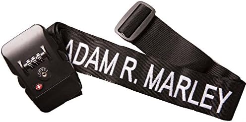 WLUKWLUK Embroidered TSA Approved Luggage Strap