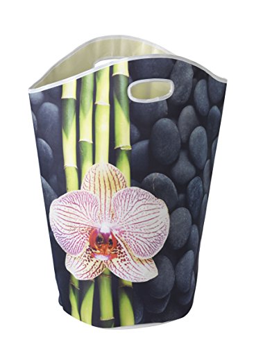 Wenko 62062100 Wäschesammler Spa – Wäschekorb, Fassungsvermögen 47 L, 35 x 68 x 35 cm, mehrfarbig - 2