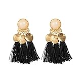 Pendientes flecos mujer Estilo: Elegante / Moda / Elegante / Barato / Largos / Turquesa / Flecos / Bohemia / Aros / Pequeños / Perla / Cruz / Pendientes mujer largos plata dorados rojos negros azul plumas bisuteria / Brillantes / Madera / Redondos / morados / amarillos / grandes / Bisutería barata