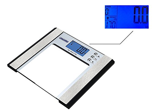 Digitale Körperfettwaage Körperwaage Personenwaage körperanalysewaage Waage Glas bis 150KG - 2
