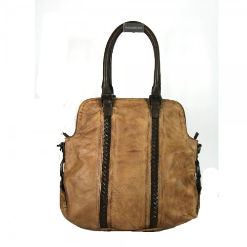 Preisvergleich Produktbild FREDsBRUDER Bonanza Handtasche, dark camel