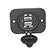 Price comparison product image Linchview Dual USB Socket 12V with blue LED indicator light for Car/Boat/Caravan Charger Adapter Double USB socket (5V/2.1A 5V/1A)