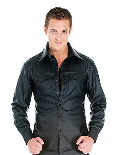Preisvergleich Produktbild Enganliegendes Kunstleder-Shirt