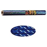 folia Holografie-Klebefolie, 400 mm x 1 m, Diamant blau