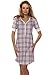 Italian Fashion Yara Short Sleeve Maternity/Nursing Nightdress,Size L,Pink