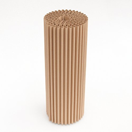 cArtù Rolle: 3 Meter einer neuen Art der Wellpappe. Verwenden Sie für Wandverkleidungen, Dekorierung, Kunsthandwerk, Verpackungen und Heimwerken. 100% recycelbar. 3 m lang x 60 cm h. - 6