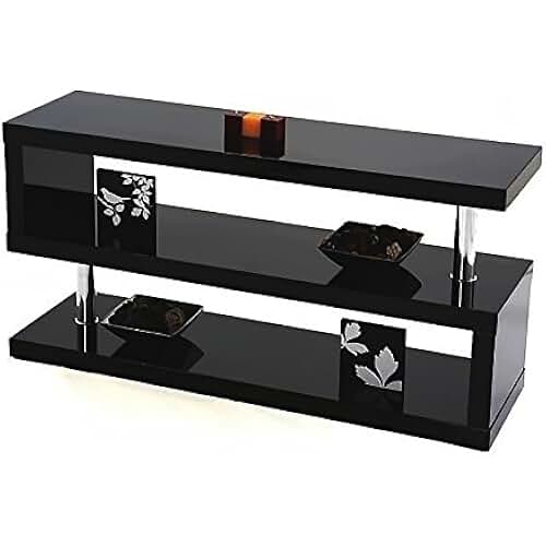 Amazon.co.uk white high gloss shelving unit