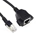 Produktbild htfrgeds Ethernet-Verlängerungskabel, Cat 6 Ethernet-Verlängerungskabel-Adapter, Unterstützung der Cat6 / Cat5e / Cat5-Standards, RJ45-Kabel, geschirmt, Stecker/Buchse