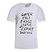 Produktbild Herren T-Shirt Basic Kurzarm Rundhals Top O-Neck Print Kurzarmshirt Top Shirt Sleeve Basic Poloshirts Hemden (XXL, Weiß)