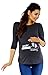 Zeta Ville Maternity - Women's Pregnancy funny Baby Feet print T-shirt Top 549c (Graphite, UK 10/12)
