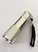 Price comparison product image HQS® 9 LED Ultra Violet UV Blacklight Mini Portable Flashlight Torch Light Lamp Silver