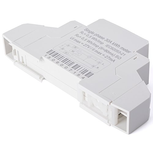XCSOURCE® 230V 5(30)A AC Strom Messer (SO) Stromzähler KWH DIN BI041 - 4
