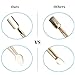 Elite99 Nail Perfection Steel Dual Pusher Cuticle Remover Stainless Steel Double End Manicure Pedicure Nails Cleaner Scraper Tool Gold