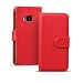 Produktbild HTC One M9 Bookstyle Hülle, Conie Mobile PU Leder Schutzhülle Handytasche Bookcase Tasche Premium Klapphülle in Rot