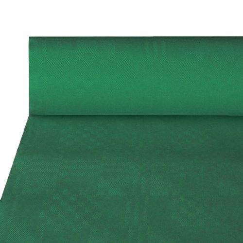 Tischdecke dunkelgrün, Damastprägung, 50x1m
