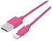 Produktbild Manhattan 394420 iLynk Lightning auf USB Kabel für Apple iPad/iPhone/iPod, 15 cm rosa