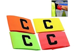 iwobi Lot de 4 Brassard de Capitaine, pour Multiples Sports Y Compris de Football et de Rugby