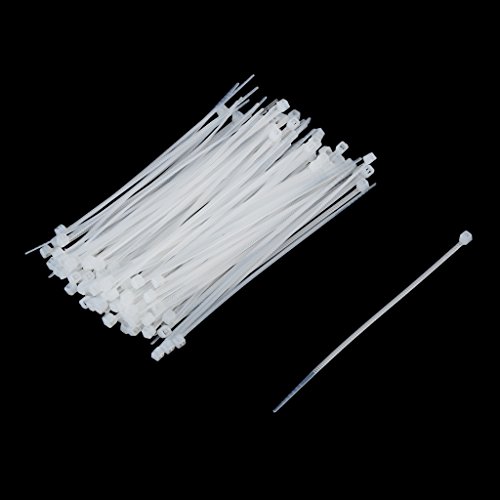 100pcs 1.9x150mm/100MM Nylon Micro USB 2.0 Synchronisierungs Daten Ladekabel – Weiß, 1.9x100mm - 3