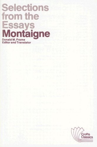 Selections from the Essays of Montaigne livre