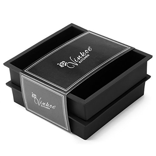 Große Ice Cube Tabletts für Whisky, Collins Ice Cube Form Schacht 2 Pack Eiszapfen Maker 5 ¼ x1 ¼ x1 ¼ Zoll Block Ice Form, auch für Butterform verwendet - 2