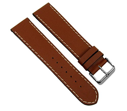 Birkenstock Chrono XL Ersatzband Uhrenarmband Kalbsleder mit Kontrastnaht Braun 20584S, Stegbreite:22mm Birkenstock Chrono XL Ersatzband Uhrenarmband Kalbsleder mit Kontrastnaht Braun 20584S, Stegbreite:22mm