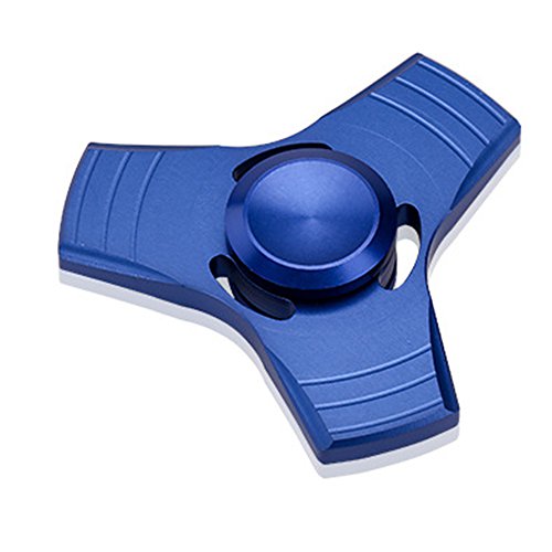 Huayang| Metal Tri Spinner Fidget Toy, Dart Fidget Spinner for ADHD, EDC, Anxiety, Autism, Stress Reducer Tri Hand Spinner Fidget Toy for Adult/ Kids-Blue 1