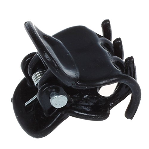 SODIAL (R) 10 Mischung Kleine Kunststoff Schwarz Haarspangen Klammer - 4