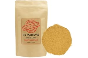 MADA SPICY Combava (kaffir lime) polvere di Madagascar 40g. Primissima qualità. Bustina richiudibile.