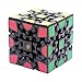 Produktbild EASEHOME Zauberwürfel Gear 3x3x3 Speed Cube, Spezial Magic Puzzle Cube Zauber Würfel PVC Aufkleber für Kinder und Erwachsene, Schwarz