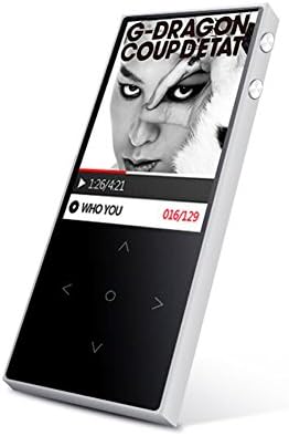 ChenFec Touch Screen Portable 8GB MP3 Player CNC Metal Meterial 1.8 Inch Screen Max Support 128GB TF(SD) Card and Txt E-book FM Radio Digital Recording Music Player Silver