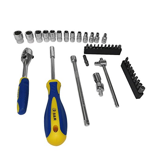 S&R Hobby-Steckschlüsselsatz 39-tlg. 1/4″ LOCK-Drive Profil in Plastikbox, Werkzeugkasten Ratschenkasten 1/4 Zoll Hobby-Line. Einführungspreis! - 4