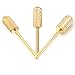 MAKARTT 3pcs/set 3/32" Electric Gold Carbide Nail Art Drill Coarse File Medium Bits Manicure