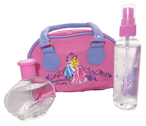 Disney Princess Pink Denim Bag, Eau De Toilette & Body Spray Gift Set.