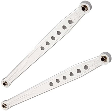 Yiguo Aluminum Front Steering Linkage Rod for RC 1:10 Axial SCX10 SCX049 Racing Car Silver Set of 2