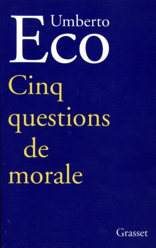 couverture de : CINQ QUESTIONS DE MORALE