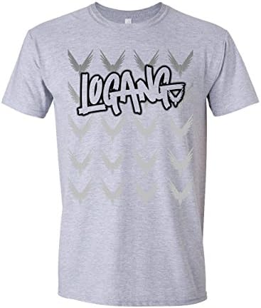 MAV009 Childrens Kids Logang T Shirt Jake Paul Logan Logang JP Youtuber Maverick Team Various Colours (Grey, 9-11 Year)