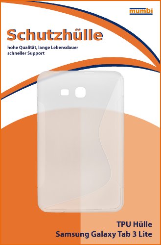 mumbi S-TPU Schutzhülle Samsung Galaxy Tab 3 7.0 Lite T110 T111 (7 Zoll) Hülle transparent weiss - 2