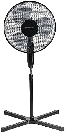 TROTECTVE 17 S Pedestal Fan | Height Adjustable Between 105 and 122 cm | 80° Automatic Oscillation Function | 3 Speed Fan | 40 Watt Power