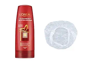 Loreal Color Protect Set of 2 (Conditioner+Shower Cap) 175 ml with Ayur Product in Combo