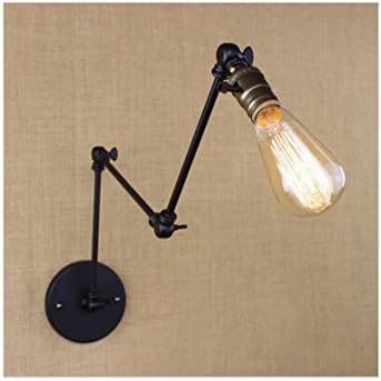 WEITING industrial retro vintage black adjust head swing arm wall lamps e27 sconce