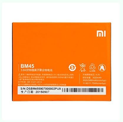 Original Battery Xiaomi Redmi Note 2 bm45 BM-45 3020 mAh